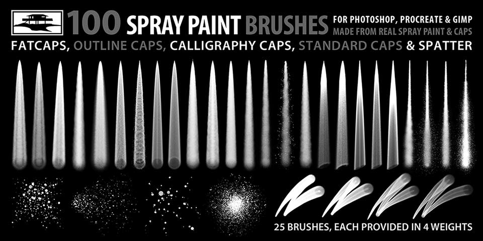 Spray Paint Brush Sample Art 1